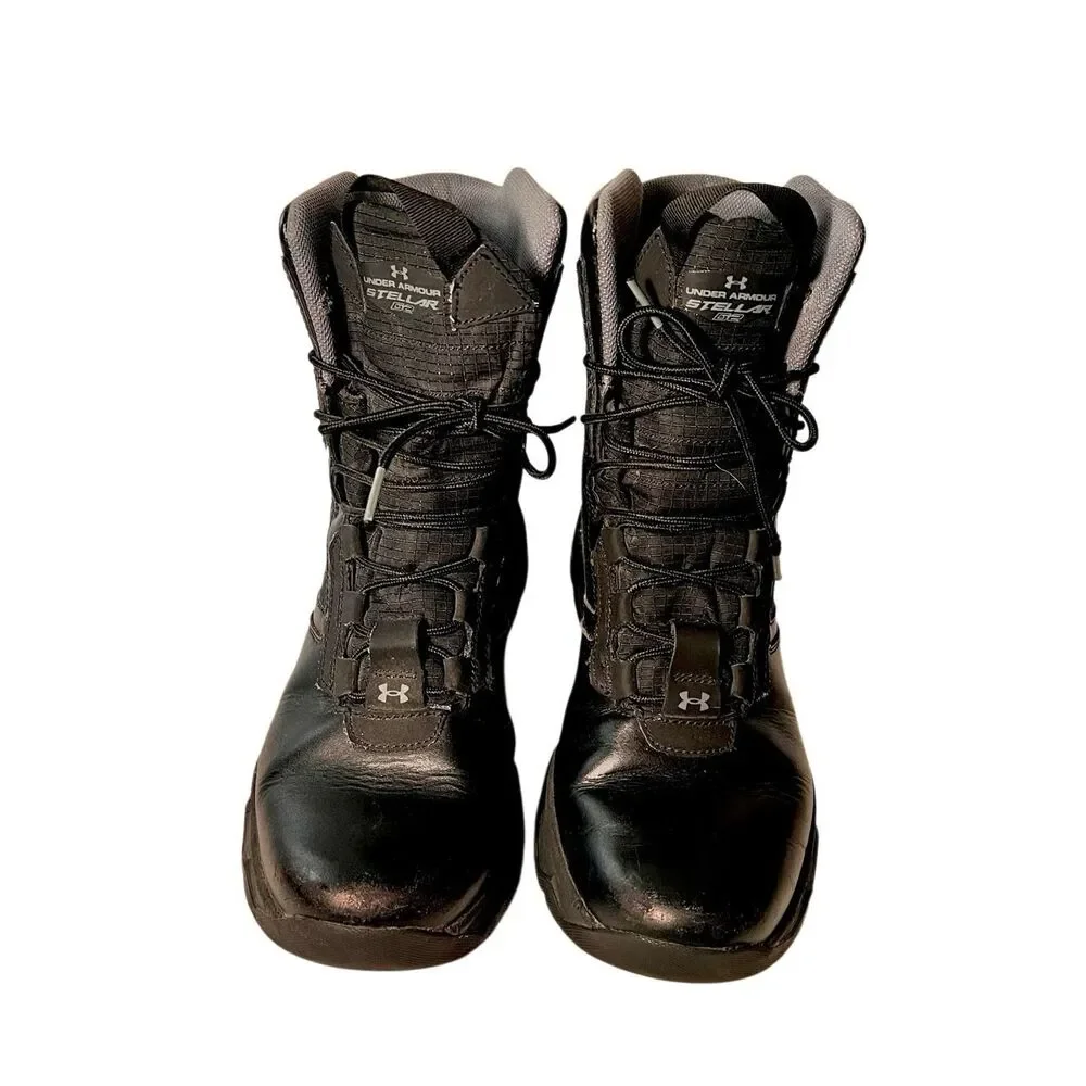 UNDER ARMOUR MEN'S STELLAR G2 MILITARY TACTICAL BOOT SIZE 9.5 BLACK